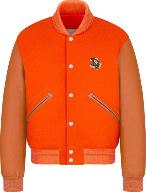 dior tears jacket orange|dior leather jacket.